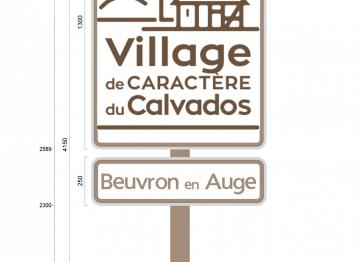Panneau Village De Caractere Du Calvados1